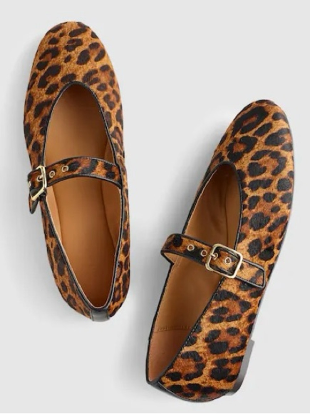 Madewell Remy Leopard Haircalf Mary Janes New in Box